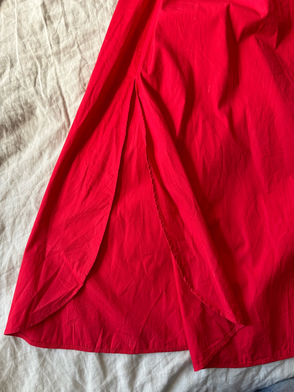 Madewell Red A-Line Maxi Skirt - Picture 7 of 8